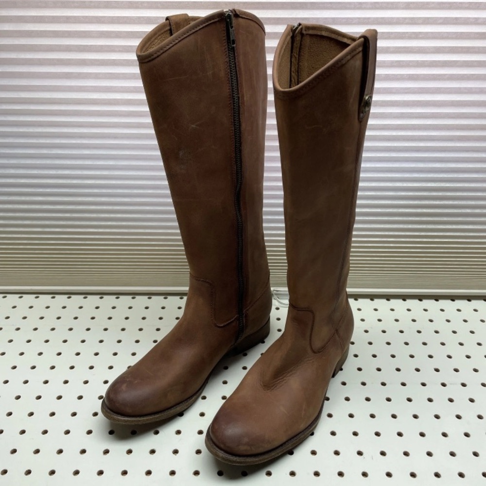 Frye tall leather boots 8.5